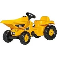 véhicule à pédale rolly toys tracteur escaliers rollykid dumper cat jaune junior