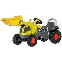 véhicule à pédale rolly toys tracteur escalier rollykid claas elios gris junior / vert