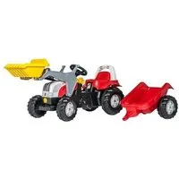 autre circuits et véhicules rolly toys tracteur escaliers rollykid steyr 6165 cvt rouge junior
