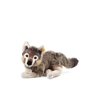 peluche steiff snorry dangling wolf, grey/brown - 40cm