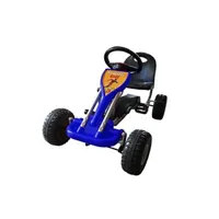 autre jeu de plein air helloshop26 kart voiture à pédale gokart enfant jeux jouets bleu 89 cm