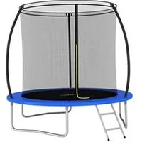 autre jeu de plein air vidaxl ensemble de trampoline rond 244x55 cm 100 kg