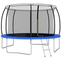 autre jeu de plein air vidaxl ensemble de trampoline rond 366x80 cm 150 kg