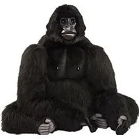 animal en peluche hansa peluche geante gorille assis 110 cm h