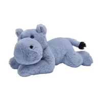 animal en peluche wild republic peluche hippopotame ecokins mini junior 20 cm bleu