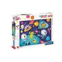 puzzle clementoni - 26464 - supercolor 60 pieces maxi - outer space