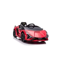 véhicule électrique pour enfant homcom voiture électrique enfant de sport supercar 12 v - v. max. 8 km/h effets sonores + lumineux rouge
