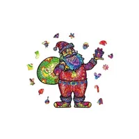 puzzle generique puzzle en bois 200 pièces pour enfants - père noël - multicolore