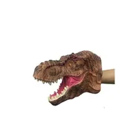 accessoire de déguisement generique marionnettes à main animaux dinosaure caoutchouc gants de jeu pour enfant - tyrannosaure rouge 16*19cm