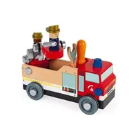 autres jeux de construction janod camion pompier brico kids