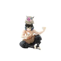 figurine de collection generique figurine demon slayer hashibira inosuke 10 cm avec tapis de souris demon slayer