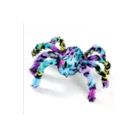 animal en peluche generique peluche araignée multicolor 50cm décoration d'halloween