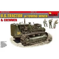 maquette mini art u.s.tractor w/towing winch&crewmen speci special edition- 1:35e - miniart