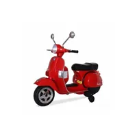 véhicule électrique pour enfant sweeek vespa rouge px150 scooter électrique pour enfants 12v 45ah 1 place avec autoradio