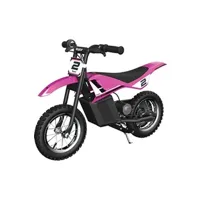 véhicule électrique pour enfant razor moto cross electrique enfant dirt rocket mx125 rose