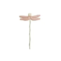 autres jeux d'éveil lorena canals baguette magique en tissu - libellule rose - 26 x 45 cm -