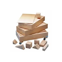 autre jeux d'imitation educo la haye set en 3 coffres, blocs en bois - jeu montessori