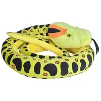 animal en peluche wild republic peluche jumbo serpent anaconda de 280 cm jaune noir