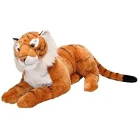 animal en peluche wild republic peluche ck jumbo tigre de 76 cm blanc orange