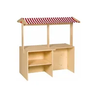 autre jeux d'imitation educo meuble d'activités- en bois toit bicolore - jeu montessori
