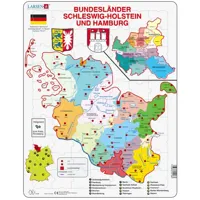puzzle cadre - bundesland : hamburg and schleswig-holstein (en allemand)