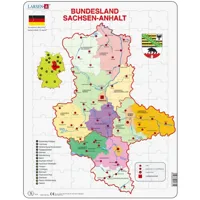 puzzle cadre - bundesland : sachsen-anhalt (en allemand)