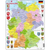 puzzle cadre - carte de l'allemagne (en allemand)