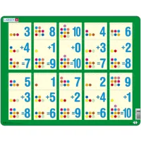 puzzle cadre - apprendre à compter : l'addition de 1 à 10