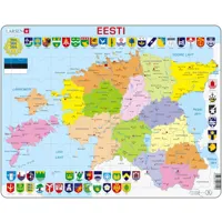 puzzle cadre - carte de l'estonie (en estonien)