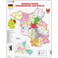 puzzle cadre - bundesland : brandenburg und berlin (en allemand)