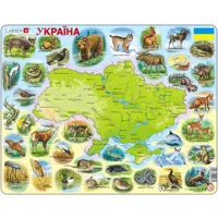 puzzle cadre - carte de l'ukraine (en ukrainien)
