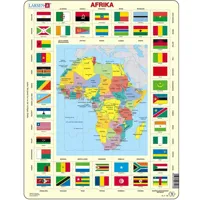 puzzle cadre - carte de l'afrique (en allemand)