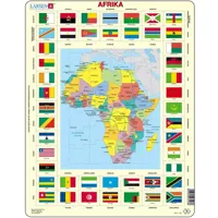 puzzle cadre - carte de l'afrique (en hollandais)