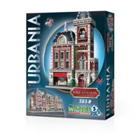 puzzle 3d - collection urbania - caserne de pompiers