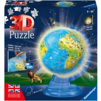 puzzle 3d - globe en anglais