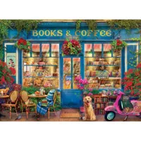 puzzle 1000 piã¨ces : livres et cafã© par gary walton