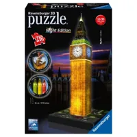 puzzle 216 piã¨ces 3d : night edition : big ben