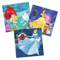 puzzle 3 x 49 piã¨ces : princesses disney : les aventures des disney princesses
