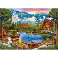 puzzle 1500 piã¨ces : lac de montagne