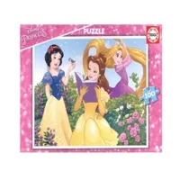 puzzle 100 piã¨ces : princesses disney - blanche-neige, belle et raiponse