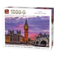 puzzle 1000 piã¨ces city collection : big ben et le palais de westminster, londres