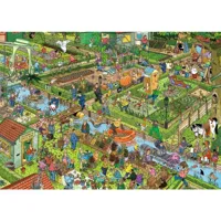 puzzle 1000 piã¨ces  : jan van haasteren : le jardin de lã©gumes