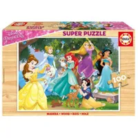 puzzle 100 piã¨ces en bois : princesses disney
