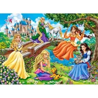 puzzle 70 piã¨ces : les princesses dans le jardin