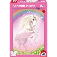 puzzle 150 piã¨ces : licorne rose