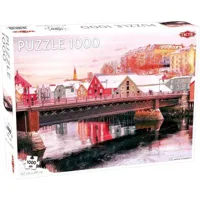 puzzle 1000 piã¨ces : le fleuve de nidelva ã  trondheim