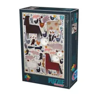 puzzle 500 piã¨ces :  animaux de la ferme, kurti andrea