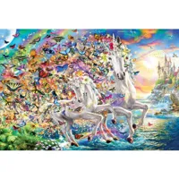 puzzle 2000 piã¨ces : licorne fantasy