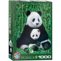 puzzle 1000 piã¨ces : panda et bã©bã©