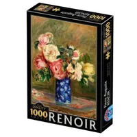 puzzle 1000 piã¨ces : auguste renoir - le bouquet de roses